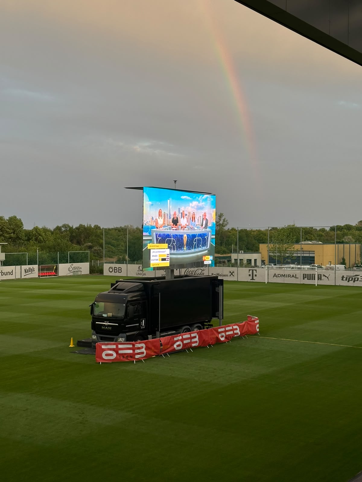 Mobile Videowall im Stadion
